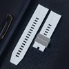 Honbay 4PCS 22mm Rubber Replacement Watch Band Loops Silicone Watch