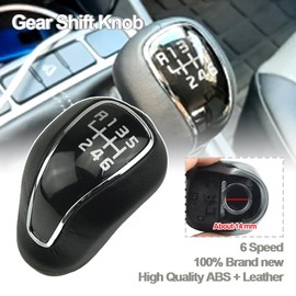 MKptopia 6 Speed Car Accessories Gear Shift Knob Shifter Lever Compatible with Hyun-dai Creta IX25 Ki-a Forte Cerato K3 Ceed 2012-2016