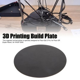 Garsent Magnetic Hot Bed Sticker for Flsun QQ S Pro, Flsun SR (Super Racer) WASP 2040 Round 3D Printing Building Plate 3D Printer Magnetic Sticker 1.5mm