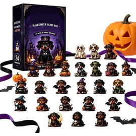 Calendario de Adviento Halloween 24 Piezas Figuras Perros Dachshund MJKF722GHSV4R5BOEK65