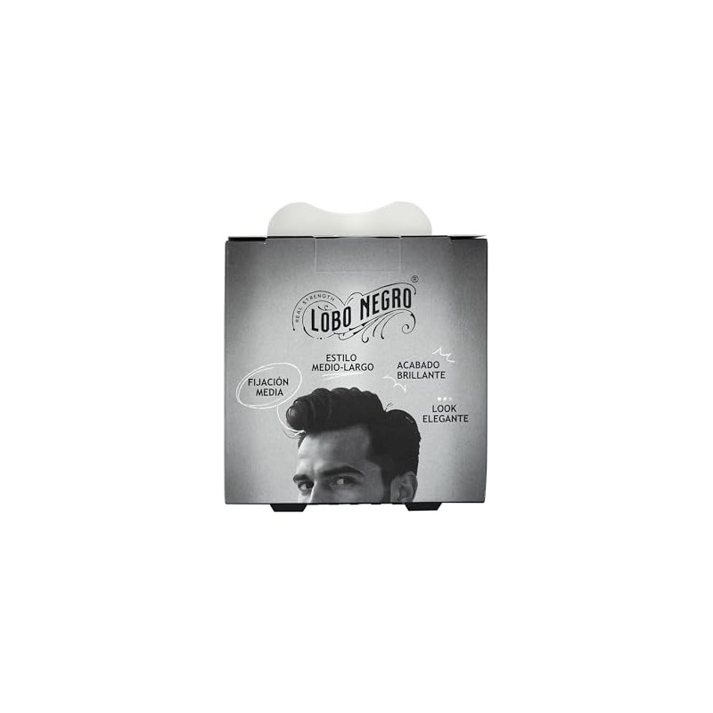 LOBO NEGRO Cera Modeladora Terminado Brillante, 85 g, 120 grams,