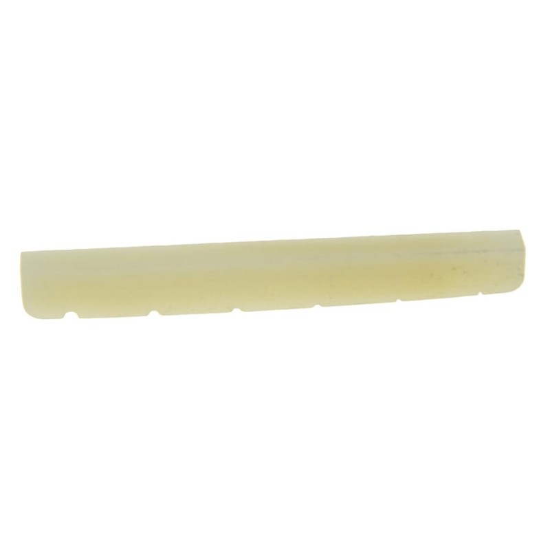 KAISH 43mm Unbleached Pure Bone Nut Guitar Slotted Bone Nut