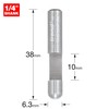 Trend Professional Trimmer, 90-Degree, 6.3mm Diameter x 10mm Length, 1/4