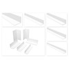 HEXIM Angle Profiles Isosceles White PVC Plastic Angle Selection Dimensions