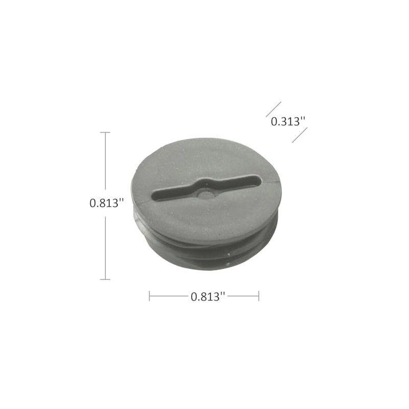 Hubbell-Bell 5269-0 Closure Plug, 1/2 in Npt , Gray