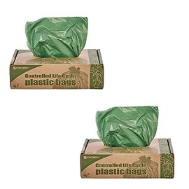 Stout by Envision 33 Gallon Controlled Life Cycle Trash Bags - 40 Bags - 1.1 mil Heavy Duty Eco Friendly Degradable Recycling Garbage Can Liners (2-Pack)