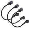 Appliance Power Extension Cord 1 Foot Short Flat 3 Plug