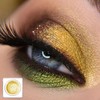 Gloden Glitter Eyeshadow Cream, Champagne Creamy Shimmer Gold Eye Shadow,