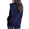 VOIANLIMO Womens Open Front Casual Knit Lightweight Long Sleeve Navy
