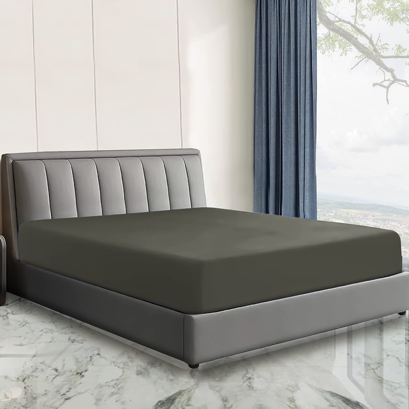 Sunshine Comforts Microfiber Fitted Sheets Breathable, Anti Wrinkle 26cm Deep