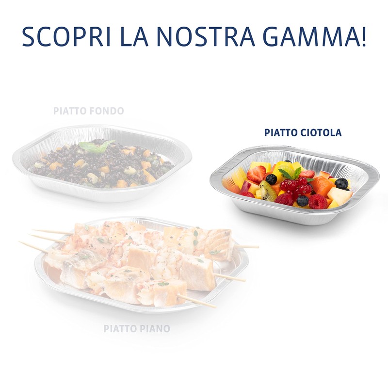 Cuki Aluminium Plate Bowl, Durable and Endlessly Recyclable, Size 18.05