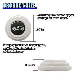 30PCS Car Door Shock Absorber, Silicone Anti-Collision & Soundproof Car Door Protection Sticker, Car Door Edge Guard Bumper Cushion, Universal Car Buffer Gasket with Self Adhesive (Fluorescence Car)