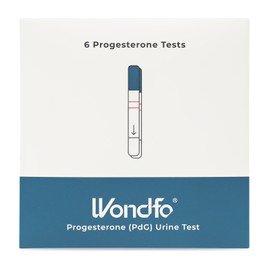 Wondfo Progesterone Test Pack of 6 PdG Urine Test Strips for Confirming Ovulation at Home