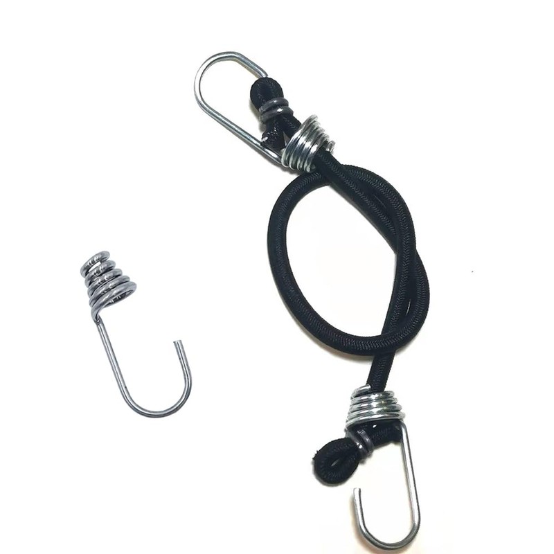 ONEBO Pack of 30 Spiral Hooks, Bungee Straps Hooks, Shock