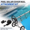 24 Pcs Pool Solar Cover Reel Attachment Kit, Inground Swimming