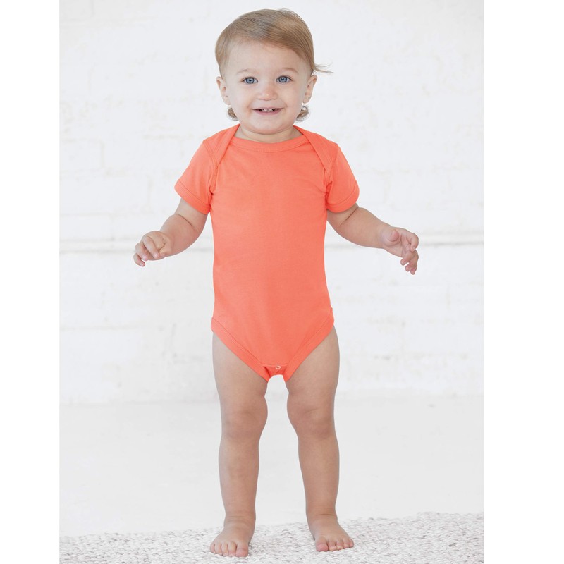 Rabbit Skins Baby Soft Fine Jersey Short Sleeve Bodysuit (4424)