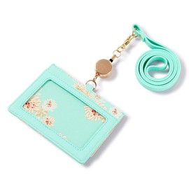 Paul & Joe Accesois Paul & Joe Accesois ID Card Holder, Ladies, Limited Edition, Customized Model, PJA-W737, Chrysantheme Print, Paul & Joe ACCESSOIRES Card Holder, Employee ID Card Case, Strap,