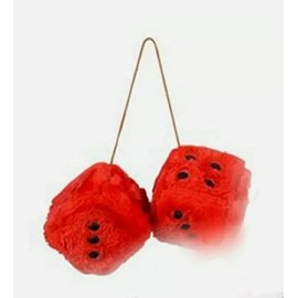 Hanging Red Car Dice Stocking Stuffer Car Accessory Gift Bedroom School Gym Locker Hanging Toy