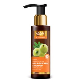 Amla with Shikakai and Reetha Shampoo - Hair Fall Control Shampoo - all Natural Herbal Shampoo - Shampoo for Hair Loss - Shampoo for Oily Hair - 11.8 