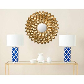Safavieh Home Collection Woodland Sunburst Mirror, Antique Gold