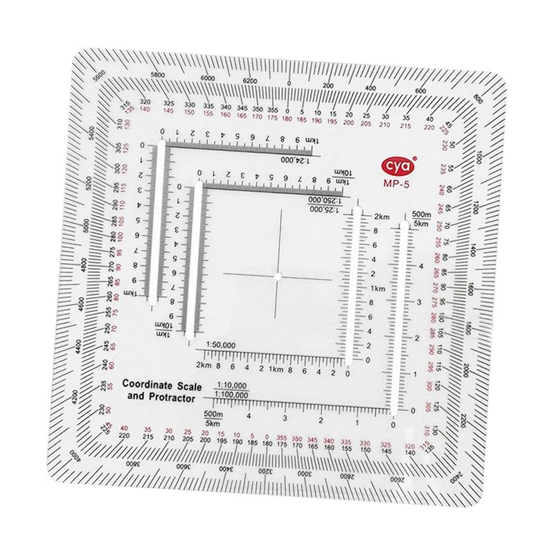 Amagogo Land Navigation Protractor Map Protractor Map Protractor Military Scale