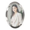 Happy Homewares Modern Oval Polished Nickel Plated Metal 4x6 Picture