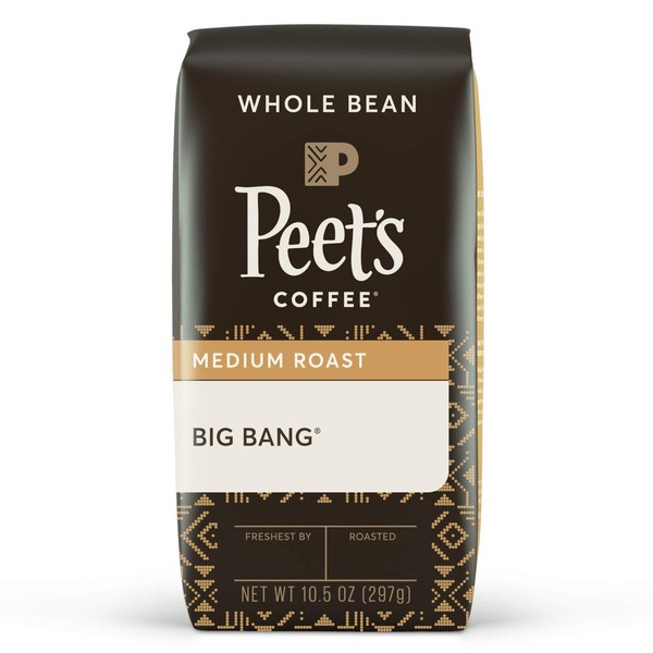 Peet's Coffee Big Bang, Medium Roast Whole Bean Coffee, 10.5 oz