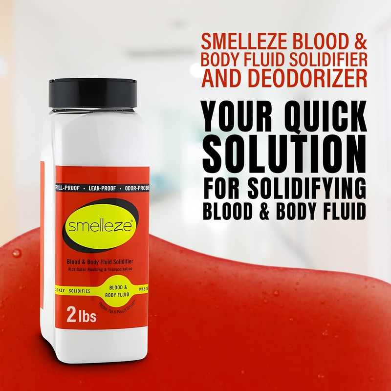 SMELLEZE Blood & Body Fluid Waste Clean Up Super Absorbent,