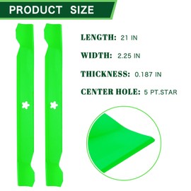 TENGMUJX 4 Pack Lawn Mower Blade Replaces OEM 21546095 138498 532138971 Compatible with 42 inch Deck Craft sman Pou Pro LT1000 LT2000 T110 YT3000 PP19A42 Husqv Arna YTH18542 Lawn Mower(5 Point Star)