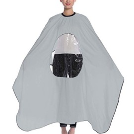 Professional Hair Cutting Cape Hairdresser Apron with Viewing Window Grey