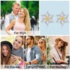 Edelweiss Earrings for Women Sterling Silver Edelweiss Flower Stud Earrings