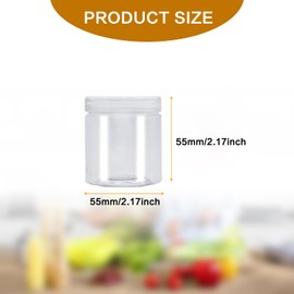 4oz Clear Slime Containers with Lids,Plastic Containers for Slime,Cosmetic Containers,Refillable Slime Jars,Storage Containers with Lids for Candy,Makeup,Cosmetics,Lotions,Eye Shadow,Cream,Butters