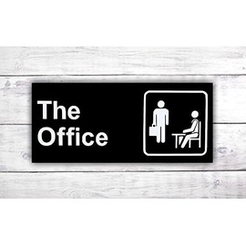 The Office Show Wooden Door Hanger | Dunder Mifflin Funny Office Sign | Michael Scott | Dwight Schrute Farms | Funny Wood Signs -by LEADING EDGE DESIGNS
