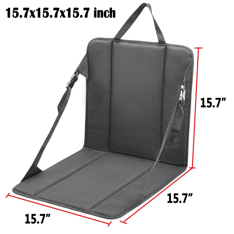 Pozico Portable Stadium Seat Cushion with Backrest for Bleacher, Lightweight