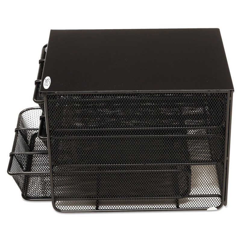Safco Onyx Hospitality Organizer, 3 Drawers, For Snacks, Coffee Pods,