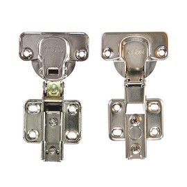 Wake Sangyo ATOM Slide Hinge, No Catch, Full Coverage, Cup Diameter 1.4 inches (35 mm), Kitchen, Entryway, Cupboard, 1 Piece