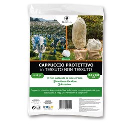 GebEarth Non-woven fabric for plants, winter plants, hood TNT antifreeze 17 g/m²【0.6 x 0.8 m² – 6 hoods】