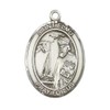 Saint Elmo Men's Pewter Medal Necklace– Patron Saint of Stomach