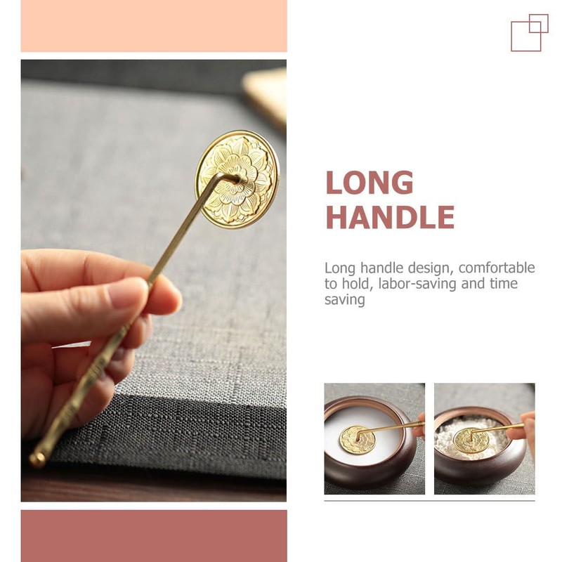 TOYMYTOY All Copper Long Handle Gray Press Brass Hardware Stamp