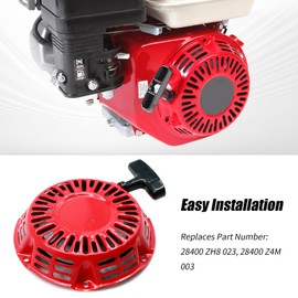 JUUDDENPARTS 28400 ZH8 023 Recoil Pull Starter, Replacement for Honda GX120 GX160 GX200, Replaces 28400 Z4M 003