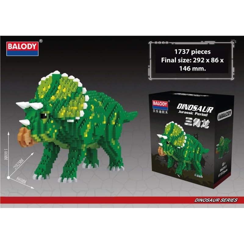 Balody Triceratops Building Nano Block