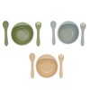 Silicone Baby Feeding Set 3 Bowls 12 oz + 3