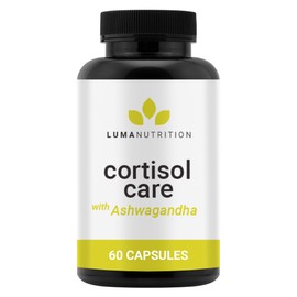 Luma Nutrition Cortisol Supplement - Cortisol Manager - Ashwagandha + L-Theanine - Cortisol Supplements for Women - 60 Capsules
