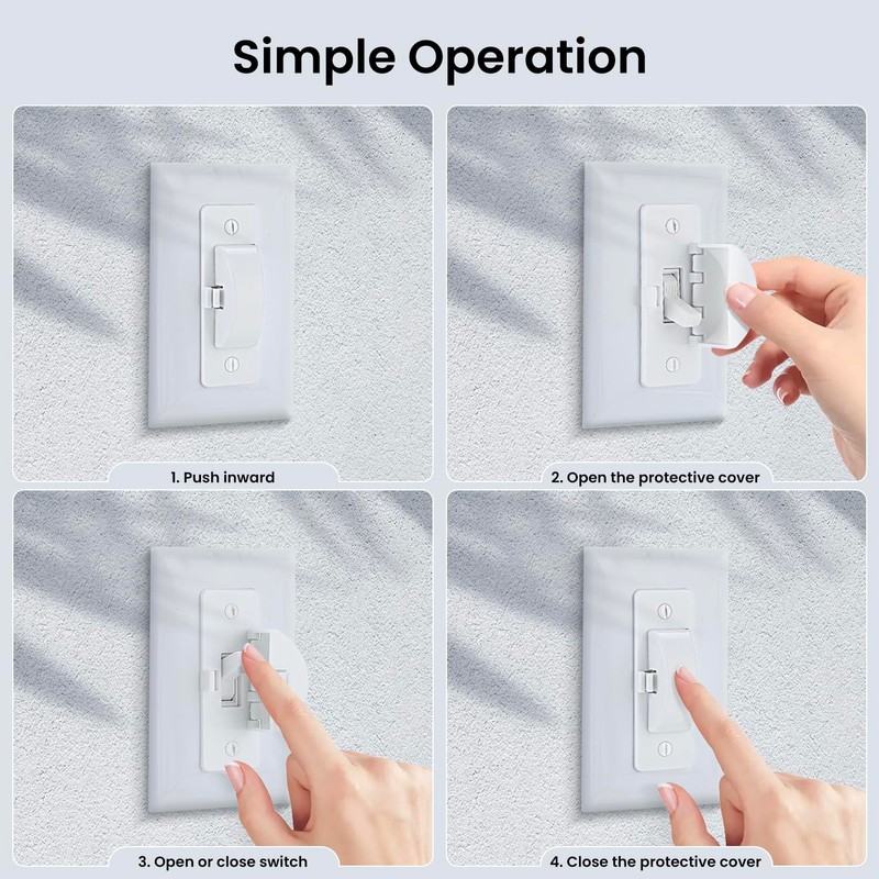 Roxiuc Light Switch Guard - White, 1pc - Child Proof,