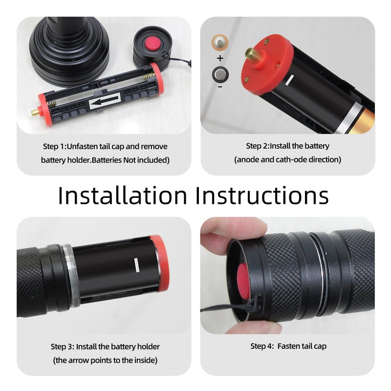 UV Flashlight Black Light, Black Light for Pet Urine Detection,