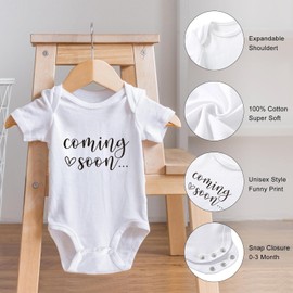 Felt Letter Board Baby Keepsake - Baby Picture Frame, Announcement Message Felt Board & Letterboard Letters, Gender Reveal Gifts, Baby Onesie, Booties, Wooden Sign