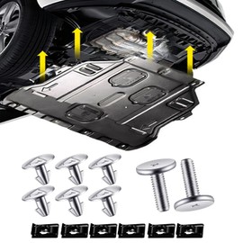 14PCS Engine Splash Shield Hardware Kit – Under Engine Cover Bolts & Clips for Skid Plate & Oil Pan Protection – Replaces 90105-TBA-A00, 90674-TY2-A01