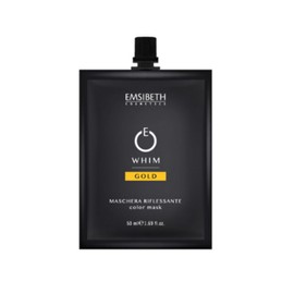 EMSIBETH Whim Gold Colour Mask Travel Size 50 ml - Toning Conditioning Mask for Natural and Coloured Hair - Intensifies Warm Golden Reflections