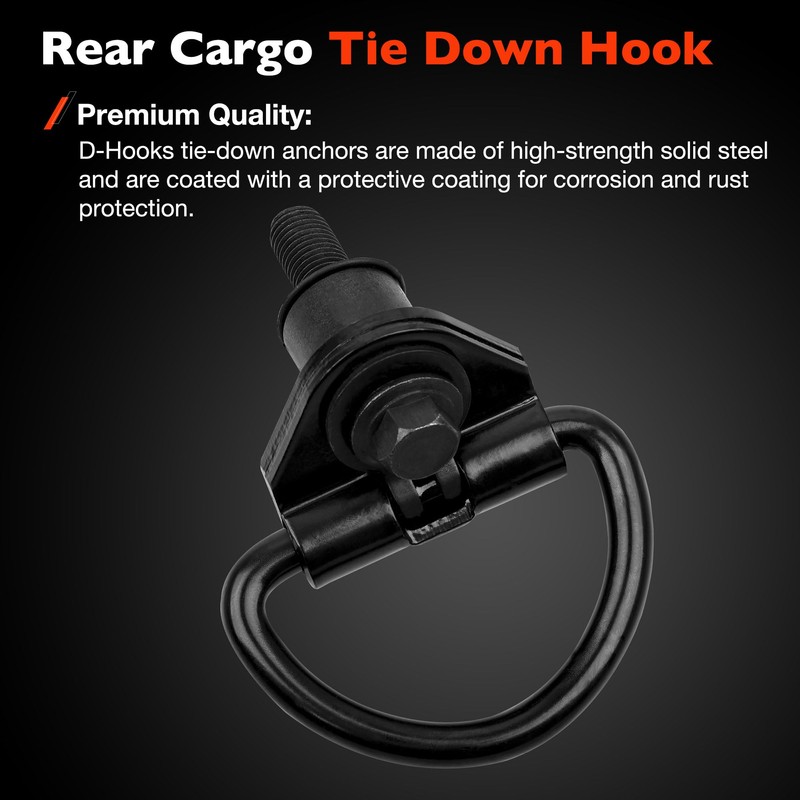 6PCS Cargo D-Hooks Compatible with 2015-2023 Ford Transit 150 250