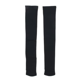Tigora iCOOL Cooling Wear Arm Cover, UV Arm Cover, Long Handle, Thumb Hole, Watch Hole, Black
